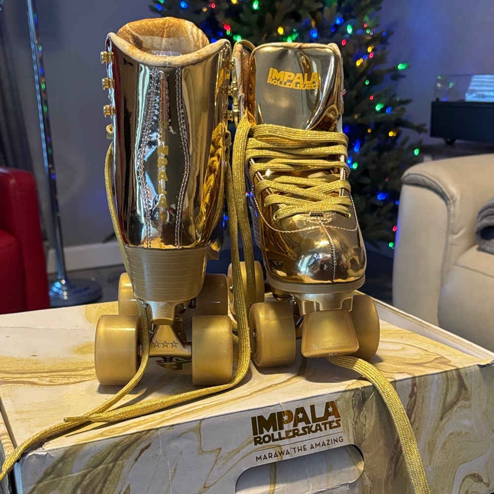 Impala Gold Roller Skates